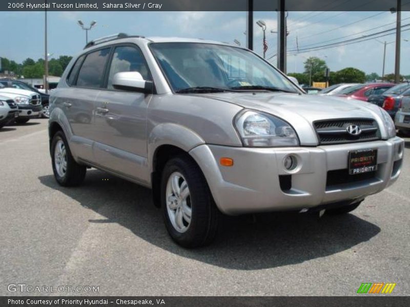 Sahara Silver / Gray 2006 Hyundai Tucson Limited