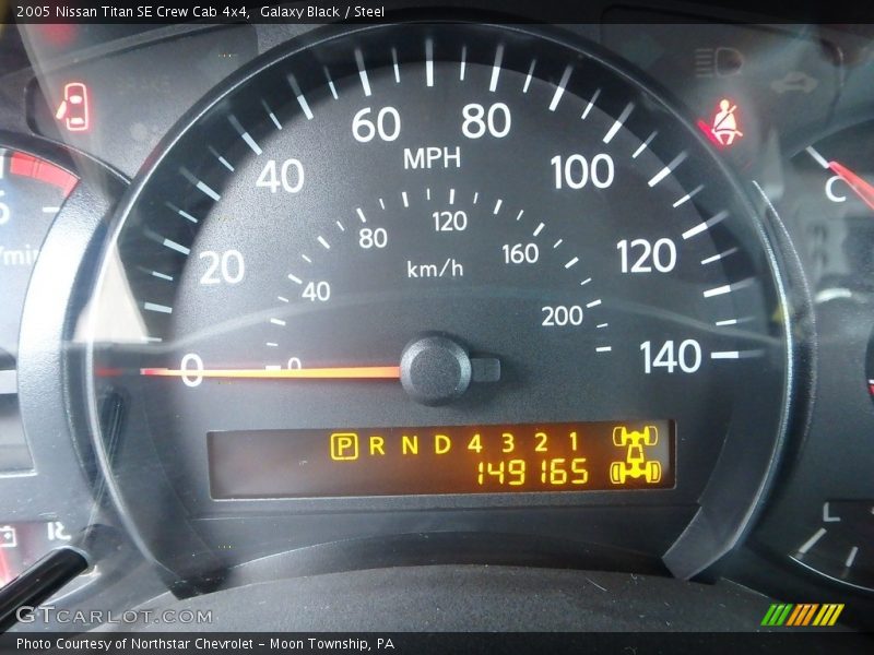 Galaxy Black / Steel 2005 Nissan Titan SE Crew Cab 4x4