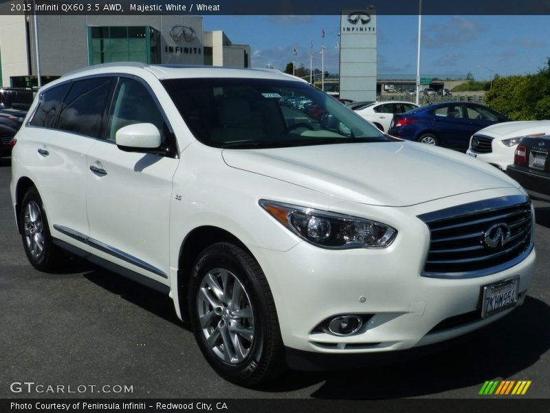 Majestic White / Wheat 2015 Infiniti QX60 3.5 AWD