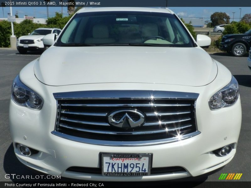 Majestic White / Wheat 2015 Infiniti QX60 3.5 AWD