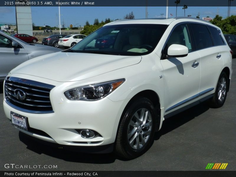 Majestic White / Wheat 2015 Infiniti QX60 3.5 AWD