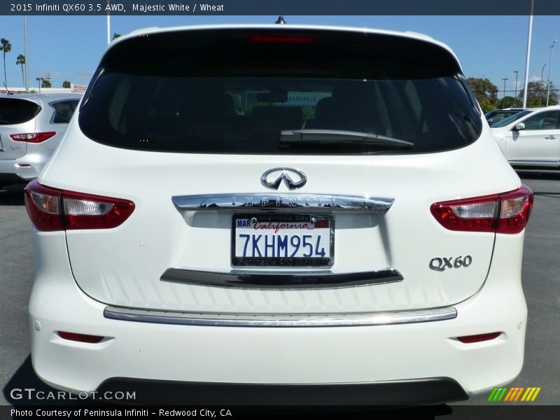Majestic White / Wheat 2015 Infiniti QX60 3.5 AWD
