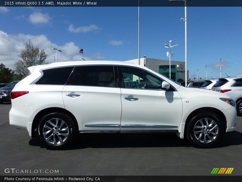 Majestic White / Wheat 2015 Infiniti QX60 3.5 AWD