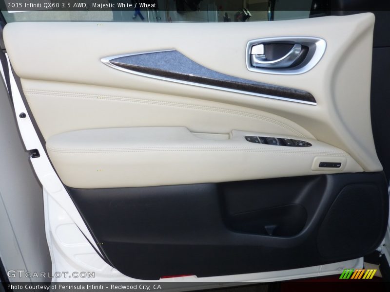 Majestic White / Wheat 2015 Infiniti QX60 3.5 AWD