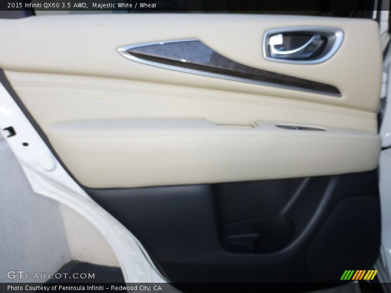 Majestic White / Wheat 2015 Infiniti QX60 3.5 AWD
