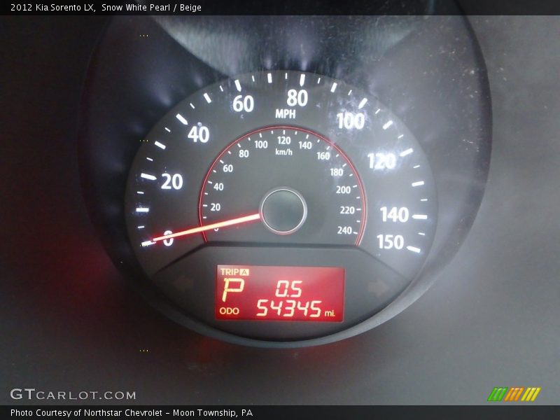 Snow White Pearl / Beige 2012 Kia Sorento LX