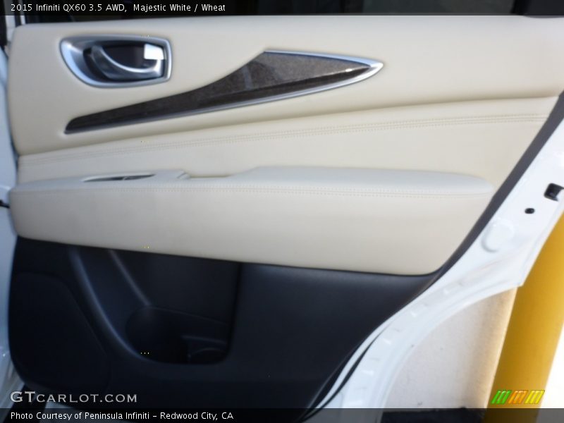 Majestic White / Wheat 2015 Infiniti QX60 3.5 AWD