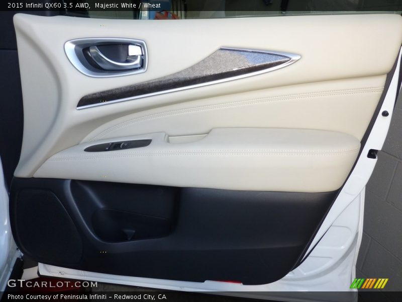 Majestic White / Wheat 2015 Infiniti QX60 3.5 AWD
