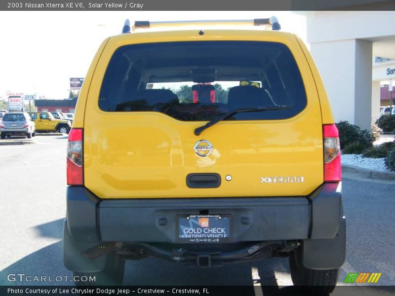 Solar Yellow / Gray 2003 Nissan Xterra XE V6