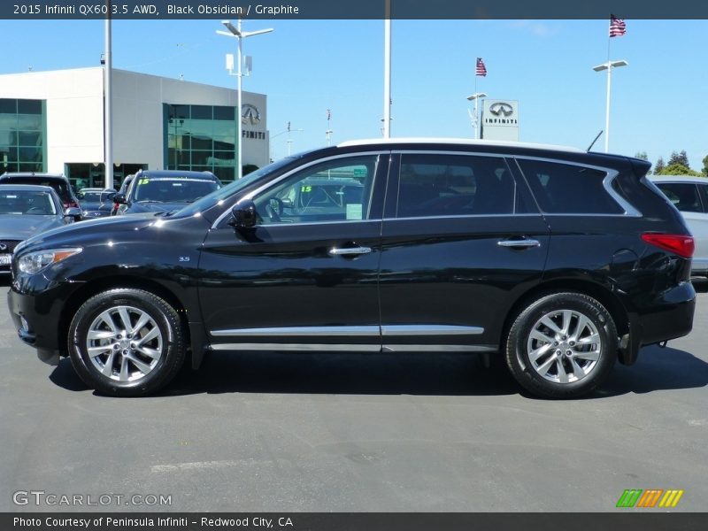 Black Obsidian / Graphite 2015 Infiniti QX60 3.5 AWD