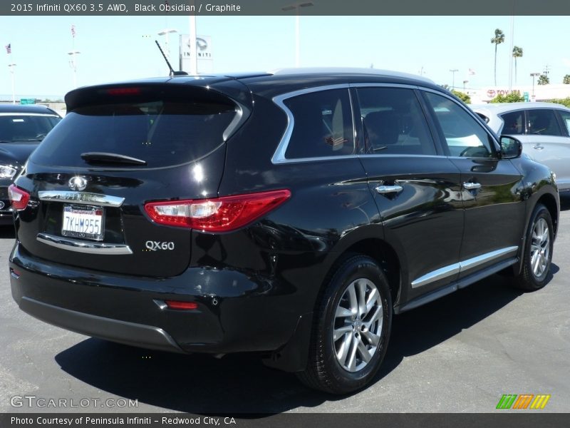 Black Obsidian / Graphite 2015 Infiniti QX60 3.5 AWD