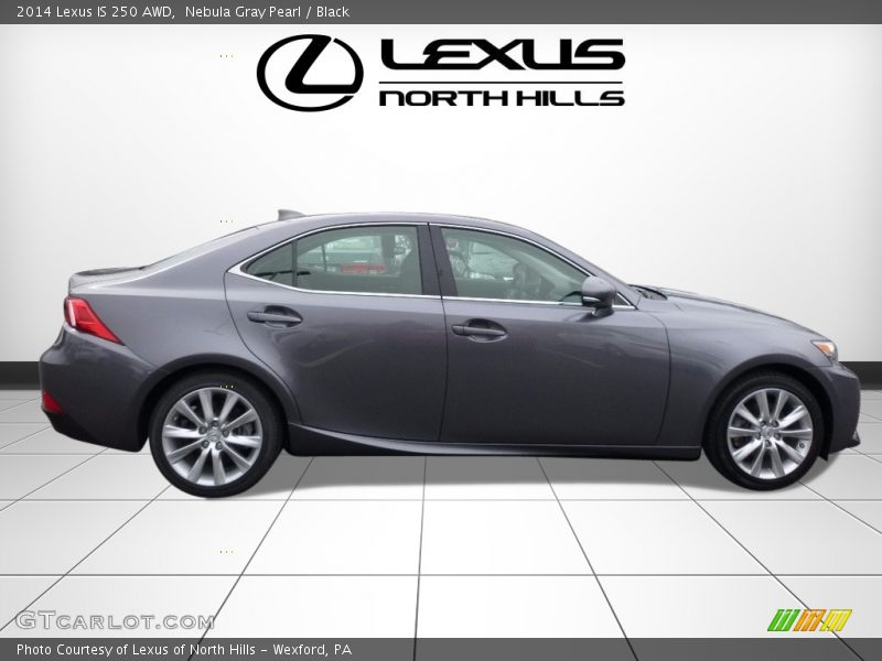 Nebula Gray Pearl / Black 2014 Lexus IS 250 AWD