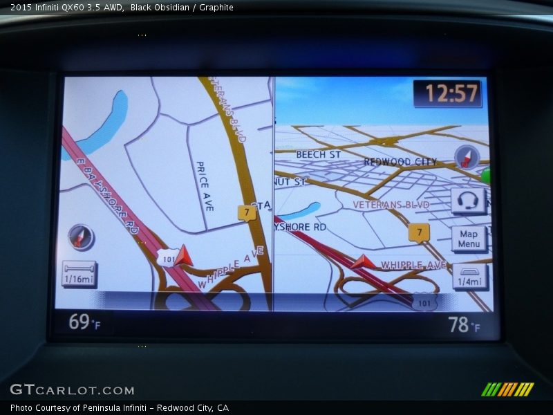 Black Obsidian / Graphite 2015 Infiniti QX60 3.5 AWD