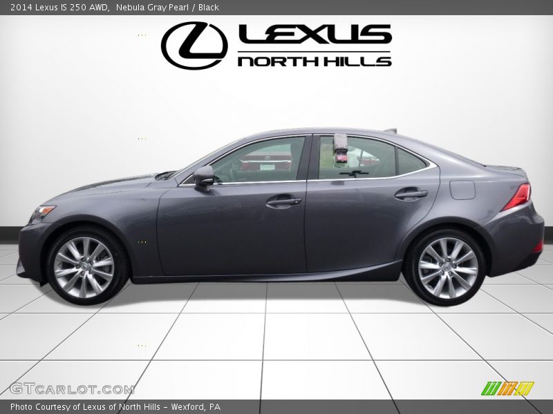 Nebula Gray Pearl / Black 2014 Lexus IS 250 AWD