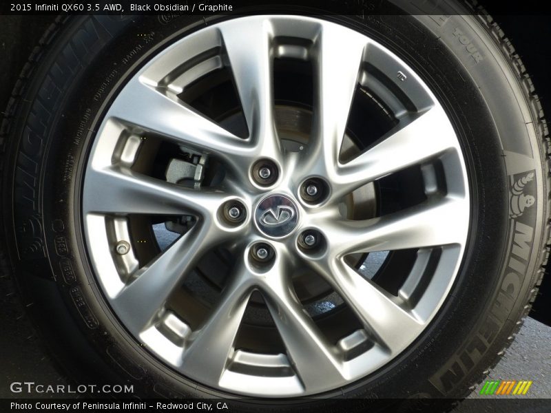 Black Obsidian / Graphite 2015 Infiniti QX60 3.5 AWD
