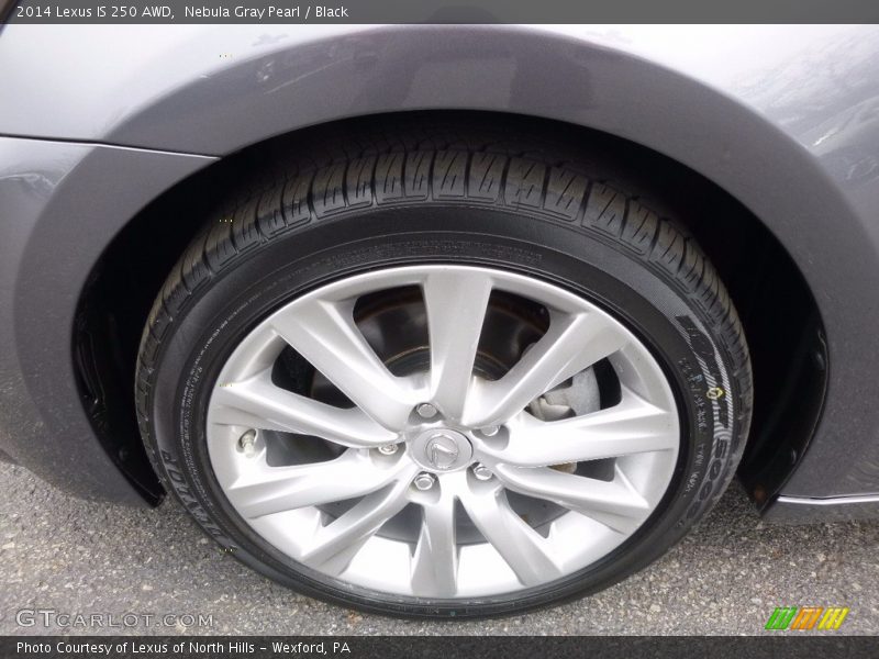 Nebula Gray Pearl / Black 2014 Lexus IS 250 AWD