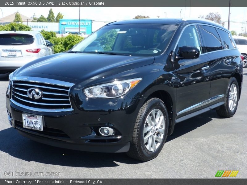Black Obsidian / Graphite 2015 Infiniti QX60 3.5 AWD