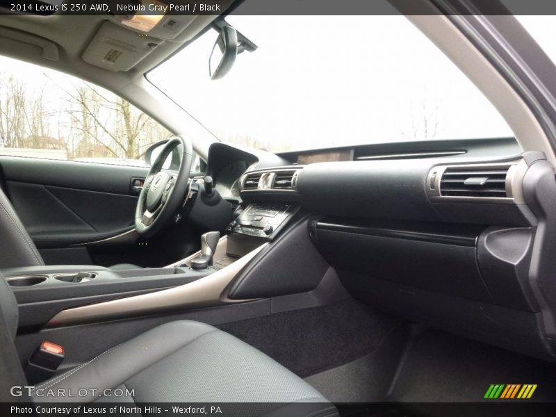 Nebula Gray Pearl / Black 2014 Lexus IS 250 AWD