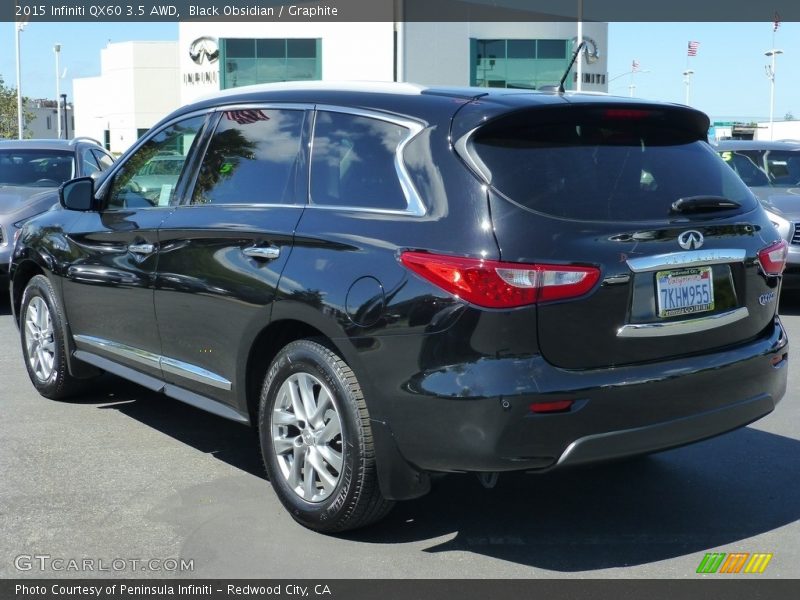 Black Obsidian / Graphite 2015 Infiniti QX60 3.5 AWD