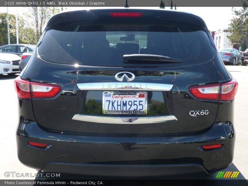 Black Obsidian / Graphite 2015 Infiniti QX60 3.5 AWD
