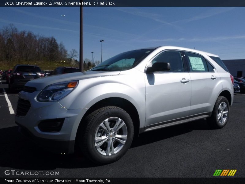 Silver Ice Metallic / Jet Black 2016 Chevrolet Equinox LS AWD