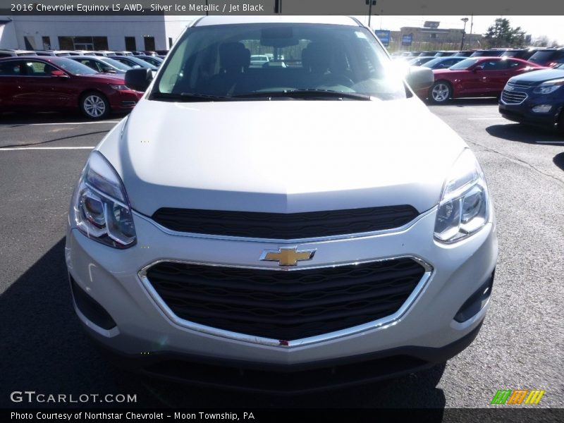 Silver Ice Metallic / Jet Black 2016 Chevrolet Equinox LS AWD