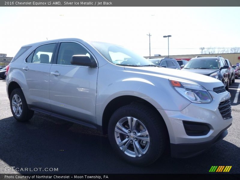 Silver Ice Metallic / Jet Black 2016 Chevrolet Equinox LS AWD
