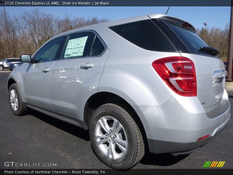 Silver Ice Metallic / Jet Black 2016 Chevrolet Equinox LS AWD
