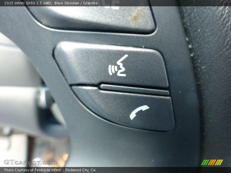 Black Obsidian / Graphite 2015 Infiniti QX60 3.5 AWD