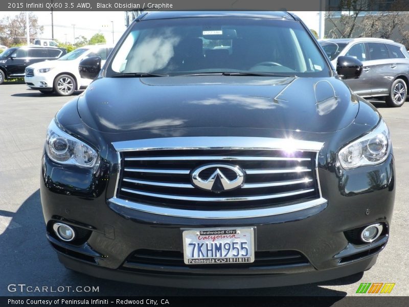 Black Obsidian / Graphite 2015 Infiniti QX60 3.5 AWD