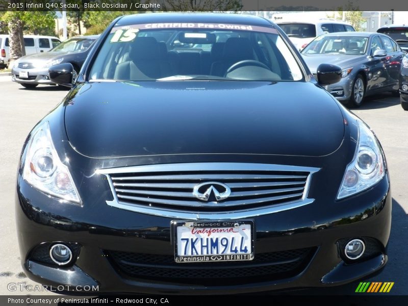 Black Obsidian / Graphite 2015 Infiniti Q40 Sedan