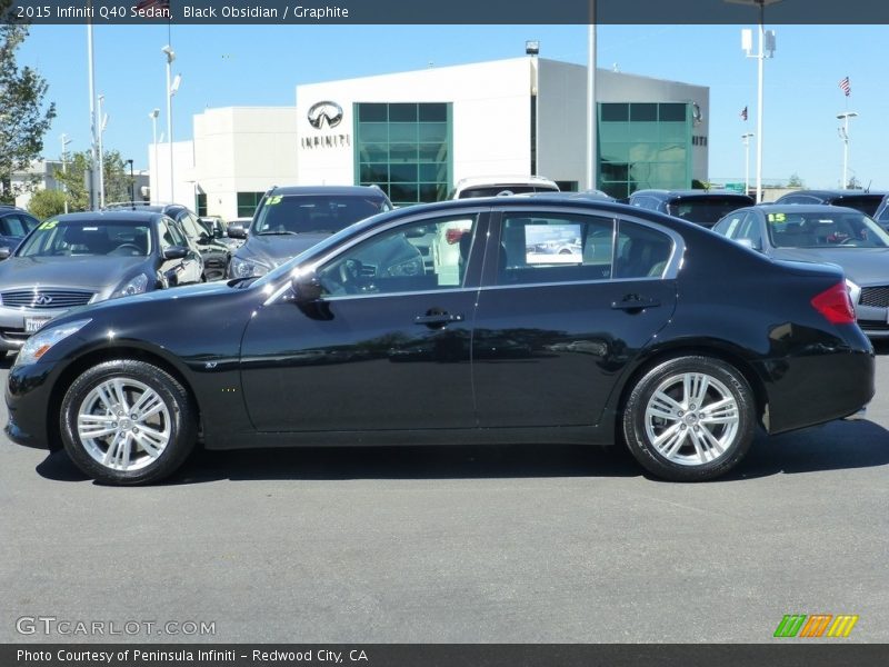 Black Obsidian / Graphite 2015 Infiniti Q40 Sedan