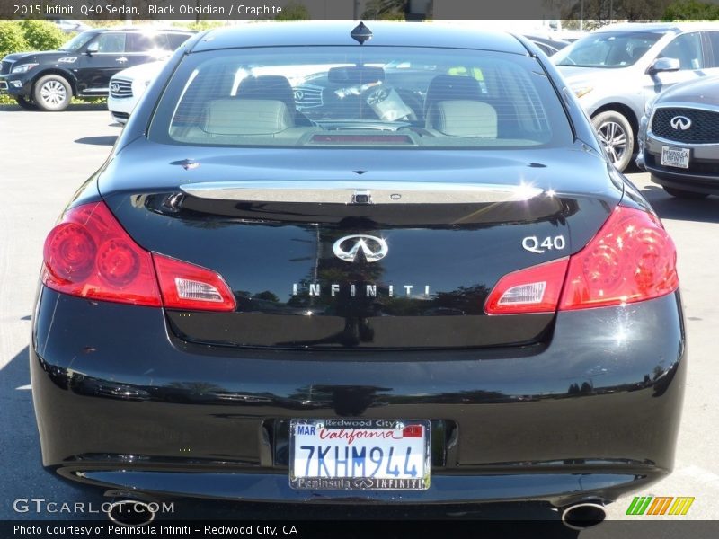 Black Obsidian / Graphite 2015 Infiniti Q40 Sedan