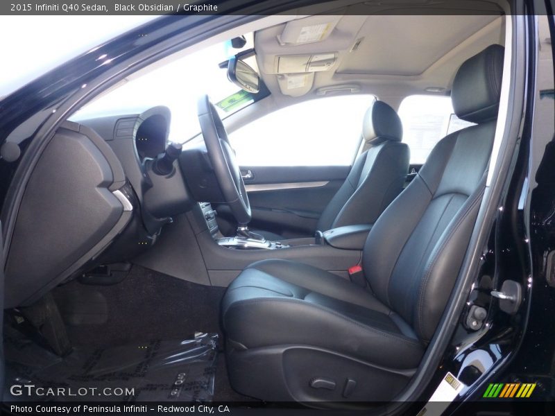 Black Obsidian / Graphite 2015 Infiniti Q40 Sedan