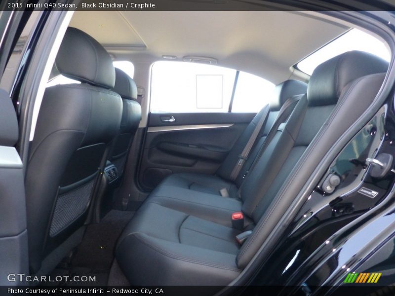 Black Obsidian / Graphite 2015 Infiniti Q40 Sedan
