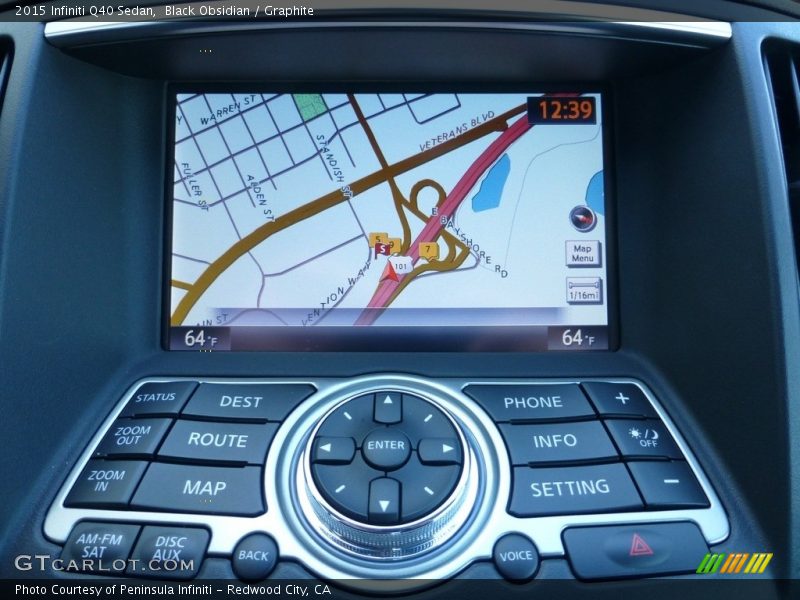 Black Obsidian / Graphite 2015 Infiniti Q40 Sedan