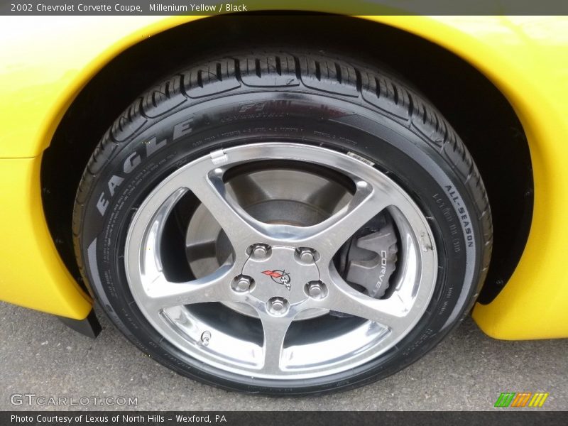 Millenium Yellow / Black 2002 Chevrolet Corvette Coupe