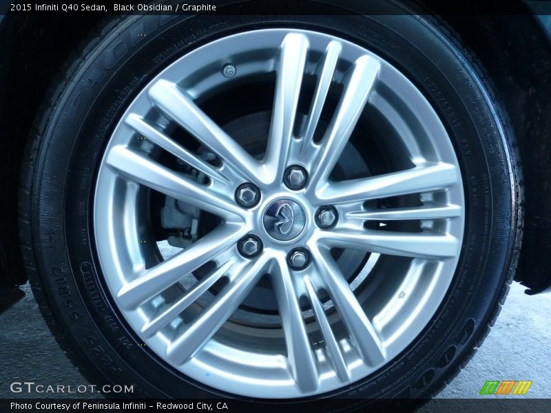 Black Obsidian / Graphite 2015 Infiniti Q40 Sedan