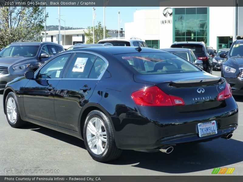 Black Obsidian / Graphite 2015 Infiniti Q40 Sedan