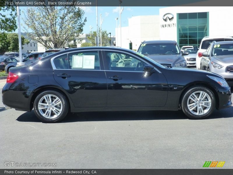 Black Obsidian / Graphite 2015 Infiniti Q40 Sedan
