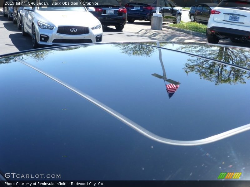 Black Obsidian / Graphite 2015 Infiniti Q40 Sedan