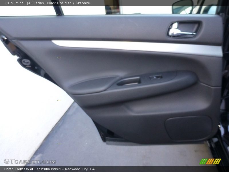 Black Obsidian / Graphite 2015 Infiniti Q40 Sedan