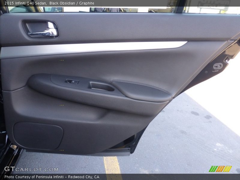 Black Obsidian / Graphite 2015 Infiniti Q40 Sedan