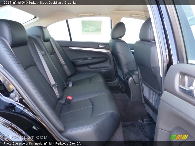 Black Obsidian / Graphite 2015 Infiniti Q40 Sedan