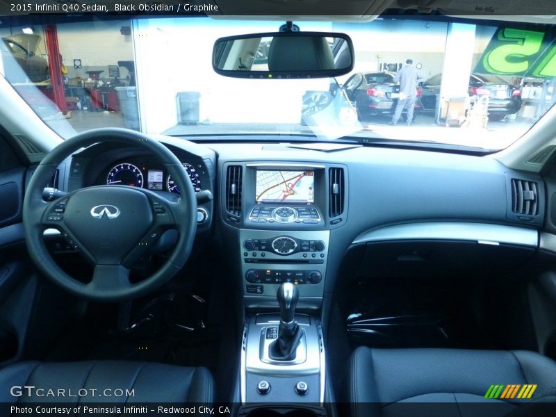 Black Obsidian / Graphite 2015 Infiniti Q40 Sedan