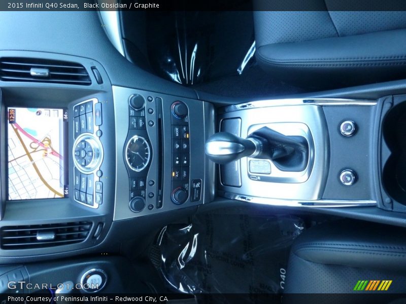 Black Obsidian / Graphite 2015 Infiniti Q40 Sedan