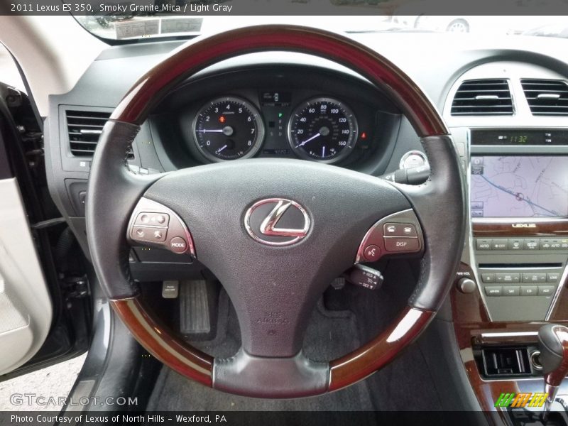 Smoky Granite Mica / Light Gray 2011 Lexus ES 350