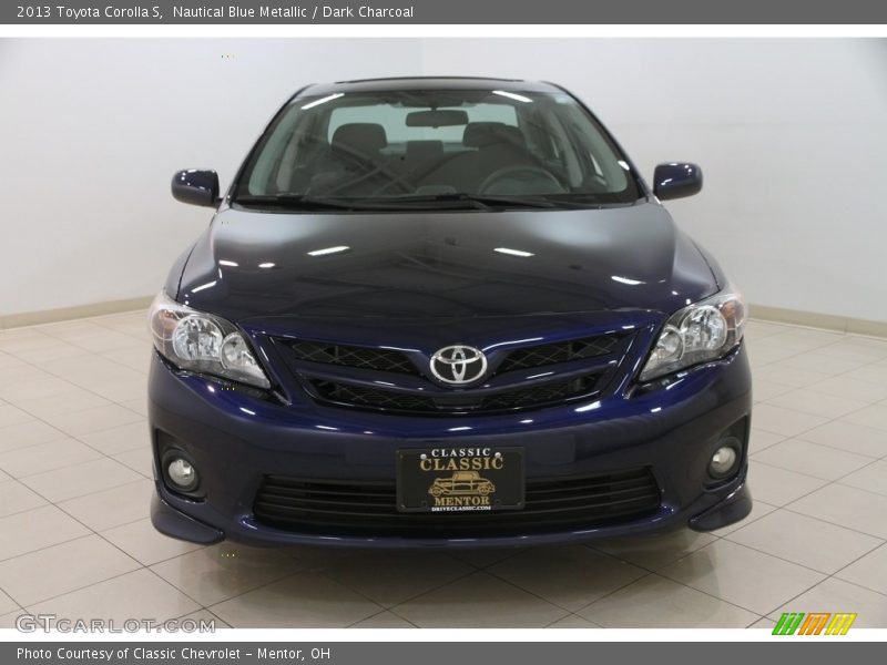 Nautical Blue Metallic / Dark Charcoal 2013 Toyota Corolla S