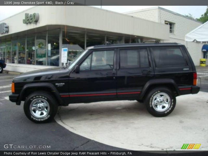 Black / Gray 1996 Jeep Cherokee Sport 4WD