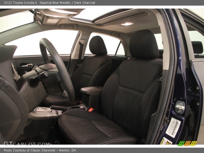Nautical Blue Metallic / Dark Charcoal 2013 Toyota Corolla S